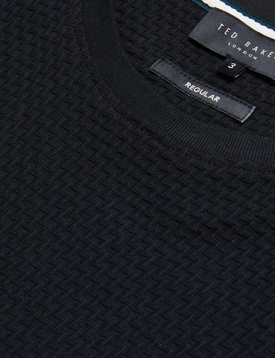 curlys - ss レギュラーテクスチャードtシャツ