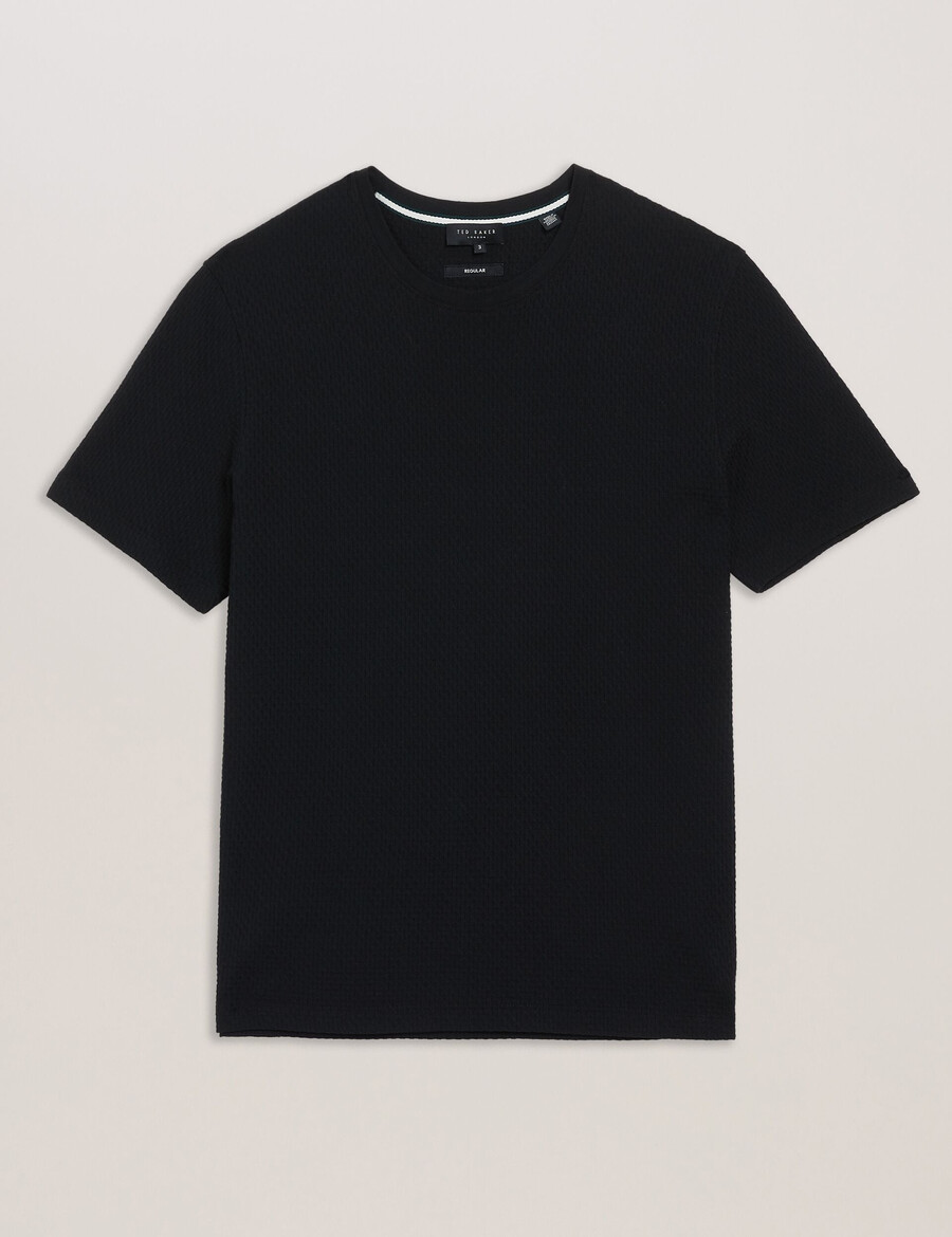 curlys - ss レギュラーテクスチャードtシャツ